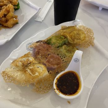 Noodles & Dumplings - Colorful pan fried dumplings - Chinese Near Me - San Antonio, Texas