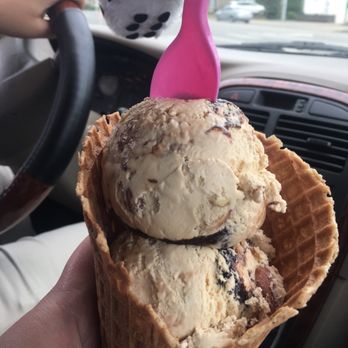 Baskin-Robbins - a scoop of ice cream in a waffle cone - Ice Cream & Frozen Yogurt Near Me - Huntington, West Virginia