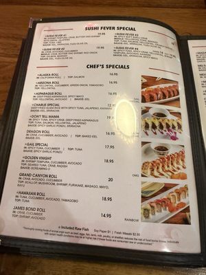 Menu photo 7 Sushi Fever Las Vegas, NV