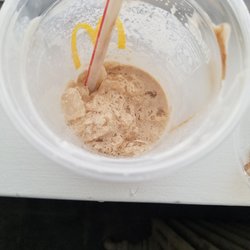 McDonald's - Mocha frappe,  not chopped up ice.