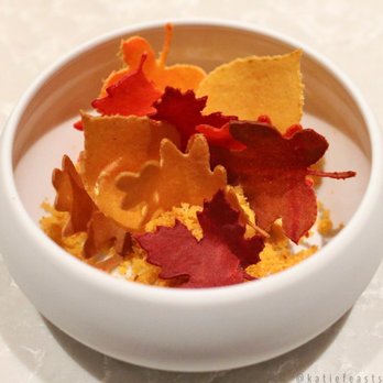 Huso - Top Chef tasting menu - pumpkin pie millefeuille - Wine Bars Near Me - New York, New York