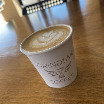 GrindTime Coffee - A Cortado with the perfect finish on top - Coffee & Tea Near Me - Gilbert, Arizona