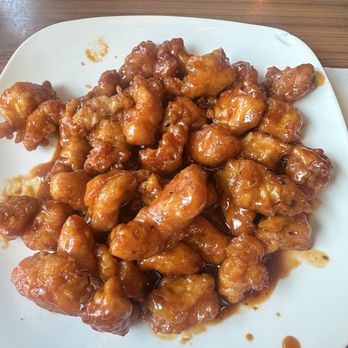 Fine Asian - Orange chicken. I opted for steamed rice on the side. - Chinese Near Me - Murphy, Texas
