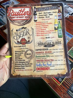 Menu photo 1 Rustlers Front Street Grill Lynden, WA
