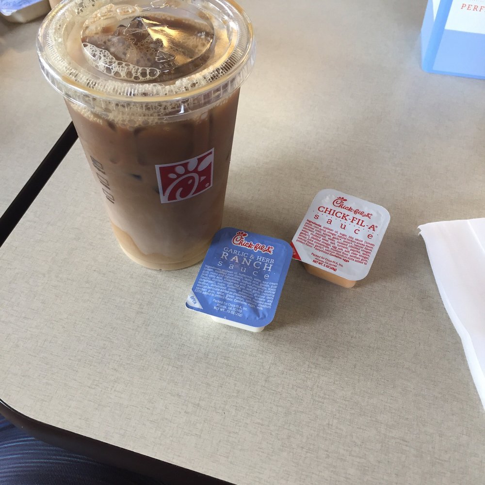 Chick-fil-A - Iced coffee and the best sauces! - Fast Food Near Me - Doral, Florida