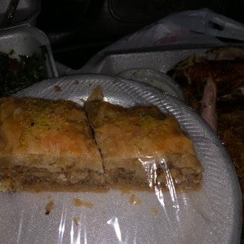 Al-Houda Restaurant - 2 pieces of baklava. $1.49 each. Vg. - Mediterranean Near Me - Palm Bay, Florida