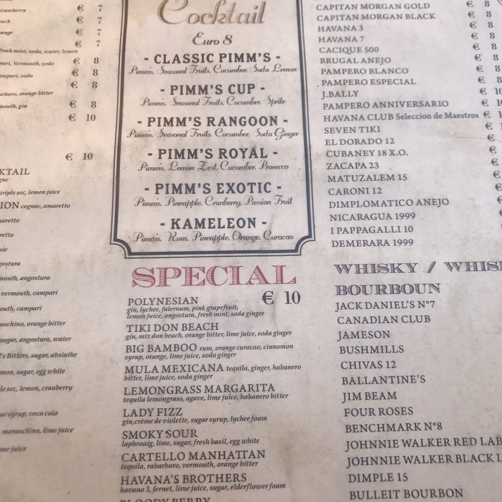 Menu Menu