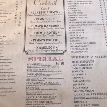 Pimm's Good - Menu - Roman Near Me - Rome, RM