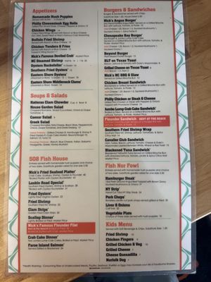 Menu photo 4 Nick's Virginia Beach, VA Menu photo 4 Nick's Virginia Beach, VA