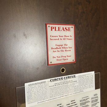 Circus Circus - Hand prints on the door. (We just got here) - Hotels Near Me - Las Vegas, Nevada