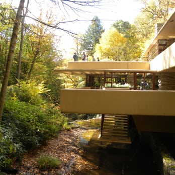 Fallingwater - A closer view of the house from the front. - Landmarks & Historical Buildings Near Me - Mill Run, Pennsylvania