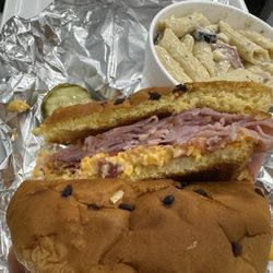 Pirkle's Deli & Catering - Pirkles Pimiento Kaiser Greek Pasta Salad