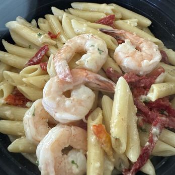 Simply Pasta - Penne Alfredo with Shrimp and Sundried Tomatoes - Pasta Shops Near Me - Union City, California Simply Pasta - Penne Alfredo with Shrimp and Sundried Tomatoes - Pasta Shops Near Me - Union City, California