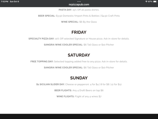 Menu photo 1 Noble Romans Craft Pizza & Pub Fishers, IN Menu photo 1 Noble Romans Craft Pizza & Pub Fishers, IN