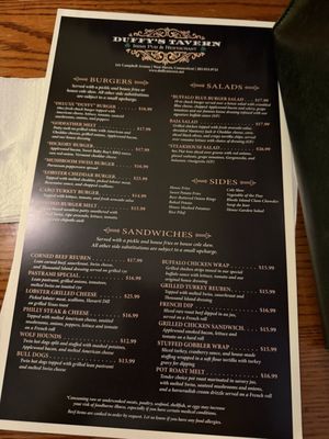Menu photo 3 Duffy's Tavern West Haven, CT