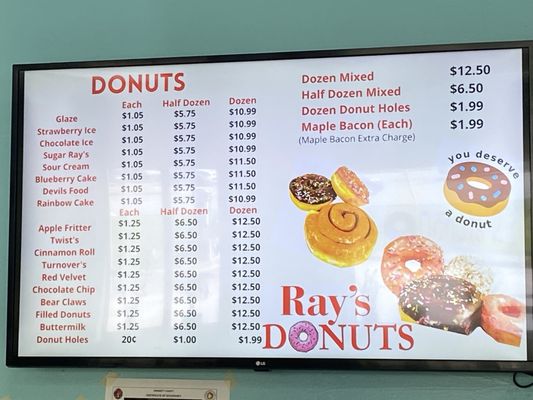 Menu photo 2 Ray's Donuts Buford, GA Menu photo 2 Ray's Donuts Buford, GA
