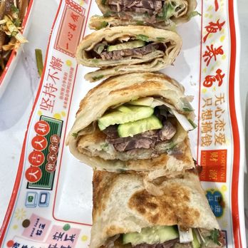 Li's Knife Cut Noodle - C04. Marinated Beef Pancake Roll - Noodles Near Me - San Mateo, California
