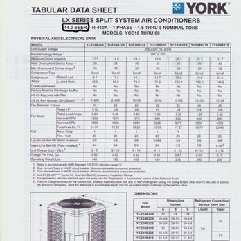 Universal Air & Heat - AC Tabular Data Sheet - note "14 SEER" specified in circle. Note also the brand is "York" rather than specified "Rheem" in ad. - Heating & Air Conditioning/HVAC Near Me - Davie, Florida Universal Air & Heat - AC Tabular Data Sheet - note "14 SEER" specified in circle. Note also the brand is "York" rather than specified "Rheem" in ad. - Heating & Air Conditioning/HVAC Near Me - Davie, Florida