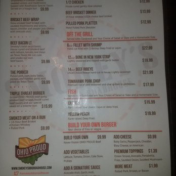 Smokey's BBQ Roadhouse - Back of menu - Barbeque Near Me - Oregon, Ohio Smokey's BBQ Roadhouse - Back of menu - Barbeque Near Me - Oregon, Ohio