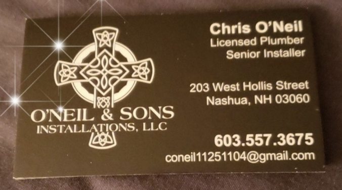 Slide of O'Neil family Installations