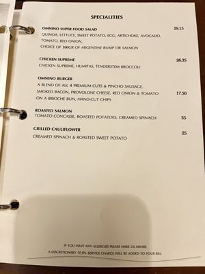 Menu photo 1 Omnino London, XGL Menu photo 1 Omnino London, XGL