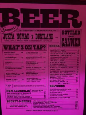 Menu photo 8 The Dustland Las Vegas, NV