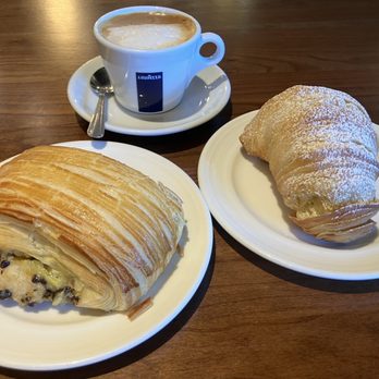 Florentine Cafe - Brioche Svizzera (Swiss brioche), Lobster shell pastry, and cappuccino - Cafes Near Me - Las Vegas, Nevada Florentine Cafe - Brioche Svizzera (Swiss brioche), Lobster shell pastry, and cappuccino - Cafes Near Me - Las Vegas, Nevada