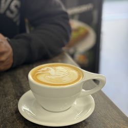 Qreate Coffee + Studio - Lavender latte