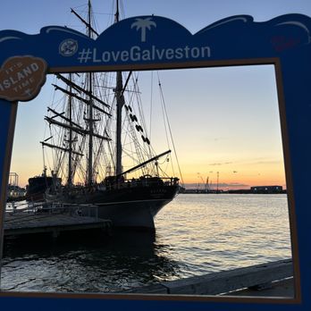 Pier 21 - Great place to take your picture to remember your visit to Galveston! - Boat Tours Near Me - Galveston, Texas