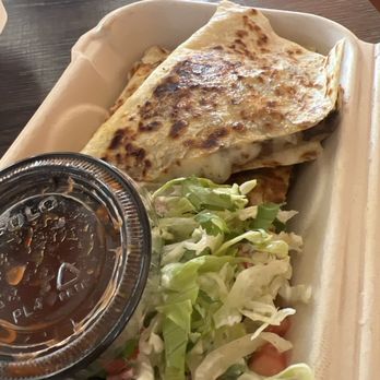 Costa Azul - 3/4 of the carne asada quesadilla. - Mexican Near Me - Davenport, California Costa Azul - 3/4 of the carne asada quesadilla. - Mexican Near Me - Davenport, California