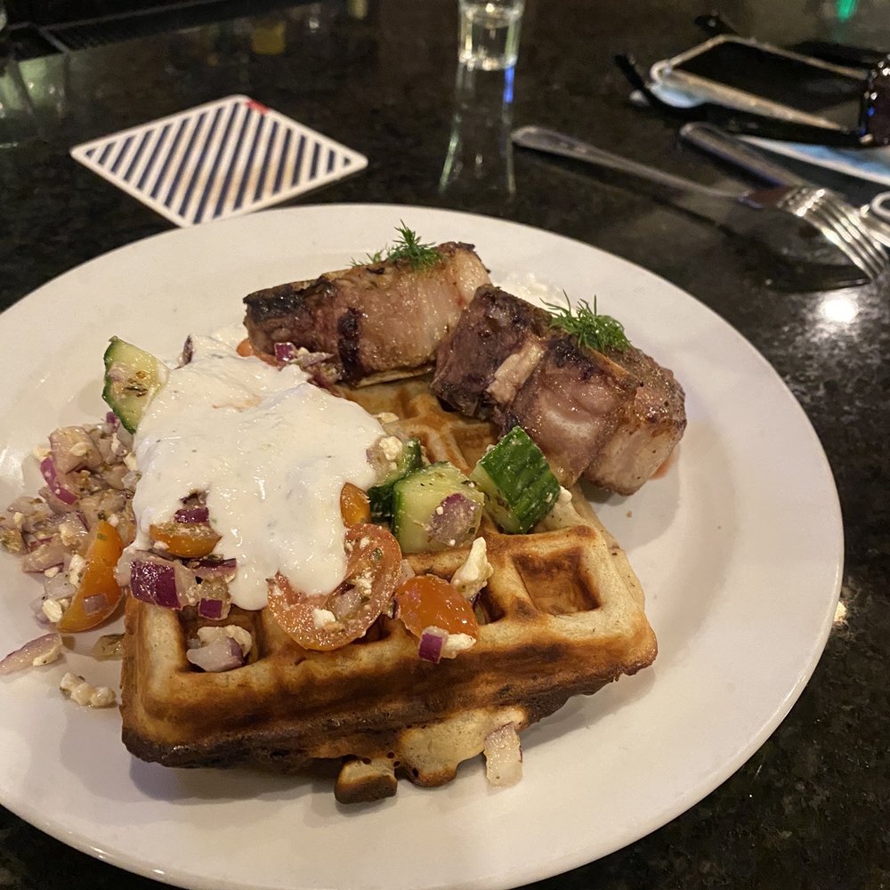 Grove Park Grille - Gyro waffle special - American Near Me - Cincinnati, Ohio Grove Park Grille - Gyro waffle special - American Near Me - Cincinnati, Ohio