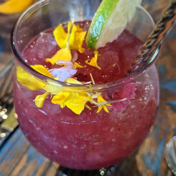 Fish Gaucho - Heart of Glass made with pisco, prickly pear, lime, agave and bitters. - Mexican Near Me - Paso Robles, California Fish Gaucho - Heart of Glass made with pisco, prickly pear, lime, agave and bitters. - Mexican Near Me - Paso Robles, California