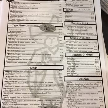 El Sarape Del Valle - Menu - Mexican Near Me - El Paso, Texas