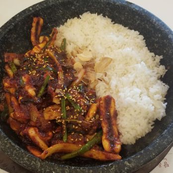 The Dae Mun - Ojing-uh Dolpan (Squid Hot Stone Plate) - Korean Near Me - Alhambra, California The Dae Mun - Ojing-uh Dolpan (Squid Hot Stone Plate) - Korean Near Me - Alhambra, California