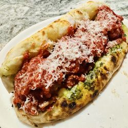 The Forge Artisan Pizza - The Colossal Meatball Sandwich