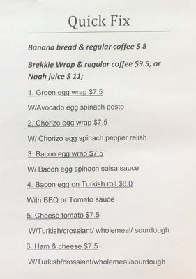 Menu photo 6 Fix Crows Nest Crows Nest, NSW Menu photo 6 Fix Crows Nest Crows Nest, NSW