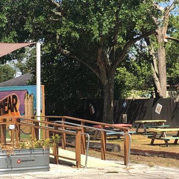 Dozier's BBQ - The outside seating would be adequate for a large gathering - Meat Shops Near Me - Fulshear, Texas