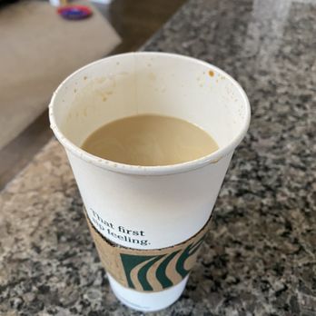 Starbucks - A full 1 1/2 inches below top. Waited until I got home to take a photo. Original volume shown here. - Coffee & Tea Near Me - Timnath, Colorado Starbucks - A full 1 1/2 inches below top. Waited until I got home to take a photo. Original volume shown here. - Coffee & Tea Near Me - Timnath, Colorado