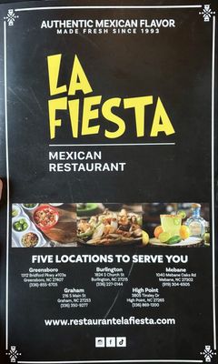 Menu photo 8 La Fiesta Mexican Restaurant High Point, NC Menu photo 8 La Fiesta Mexican Restaurant High Point, NC