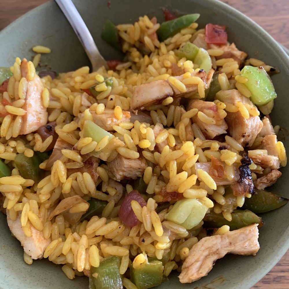 Nandos - My paella, already mixed in and had a few spoonfuls before I could bring myself to stop and take a pic. - Burgers Near Me - Toowoomba, QLD Nandos - My paella, already mixed in and had a few spoonfuls before I could bring myself to stop and take a pic. - Burgers Near Me - Toowoomba, QLD