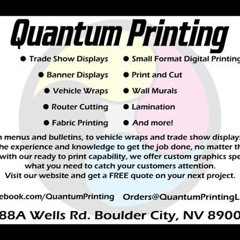 Quantum Printing - Printing Services Near Me - Boulder City, Nevada Quantum Printing - Printing Services Near Me - Boulder City, Nevada