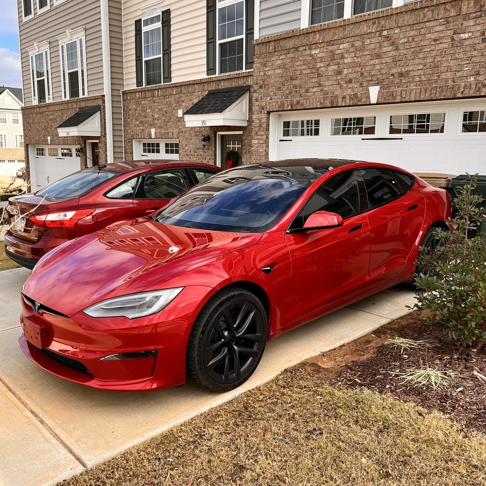 Tint World - Model s Plaid, before/after - Car Stereo Installation Near Me - Cary, North Carolina Tint World - Model s Plaid, before/after - Car Stereo Installation Near Me - Cary, North Carolina