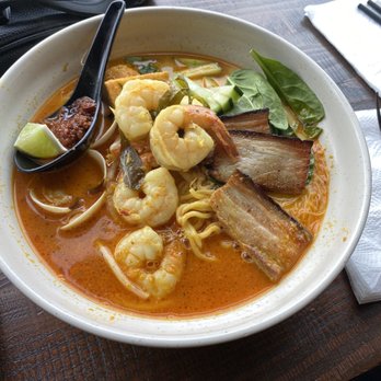 Reunion Malaysian Cafe + Kitchen - Nyonya Seafood Laksa - Malaysian Near Me - Kirkland, Washington