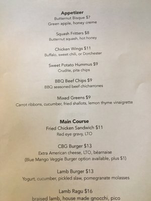 Menu photo 5 CBG Bar & Grill Portland, ME