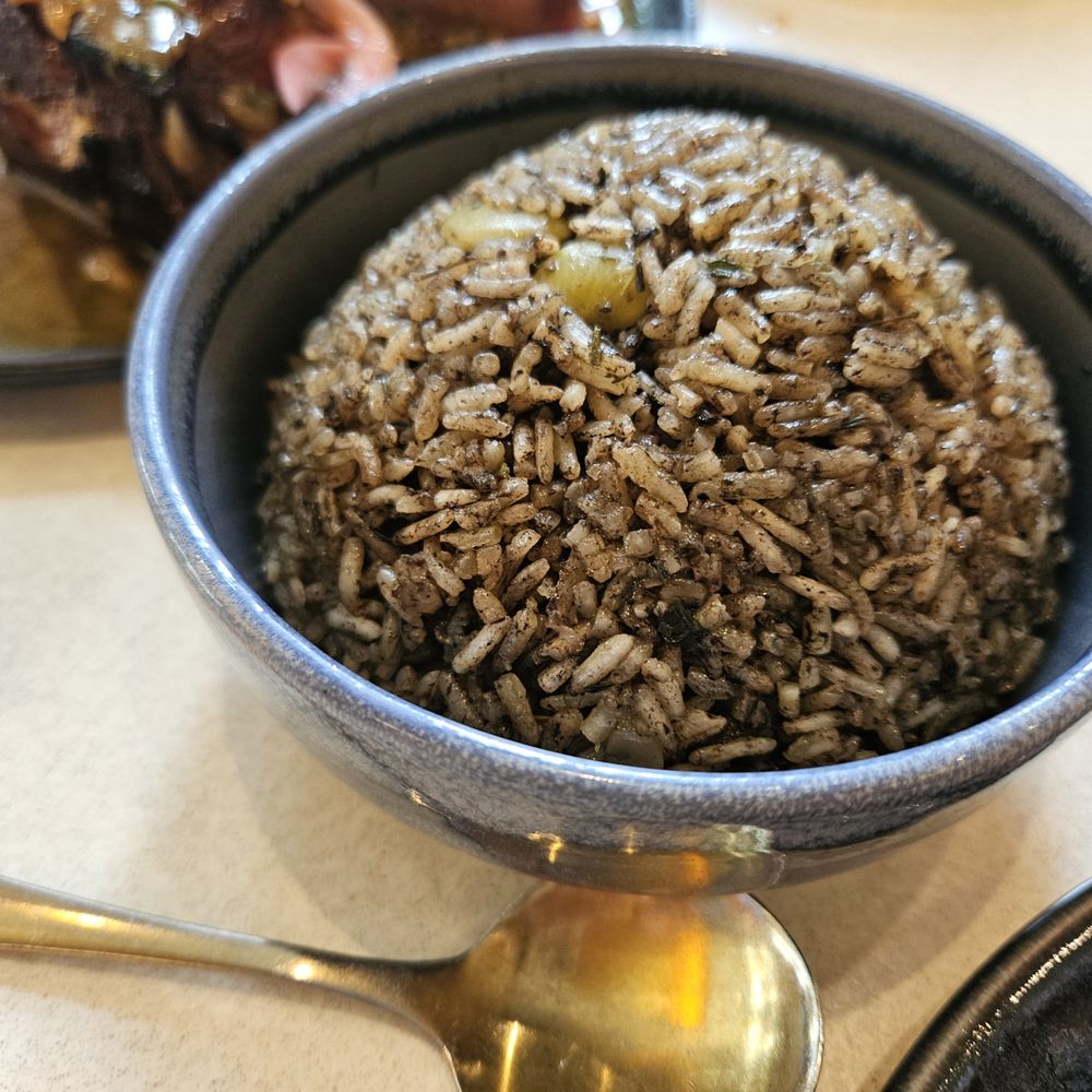 kann - 4/3/2024 - Diri Ak Djon Djons - Haitian black mushroom rice & lima beans - Caribbean Near Me - Portland, Oregon