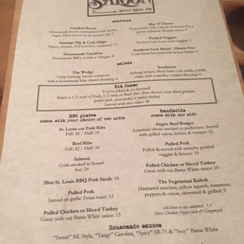 BBQ Saloon - Menu - Barbeque Near Me - Saint Louis, Missouri