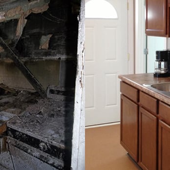 Van Rooy Restoration - A before and after kitchen remodel from a house fire - General Contractors Near Me - Indianapolis, Indiana Van Rooy Restoration - A before and after kitchen remodel from a house fire - General Contractors Near Me - Indianapolis, Indiana