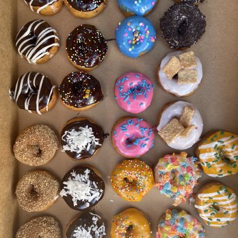 Mini Donut Factory - The chocolate coconut donut was my fav - Donuts Near Me - Wheeling, Illinois