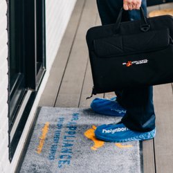 Mr. Appliance of Bloomington - Our team always wears shoe covers when entering your home.