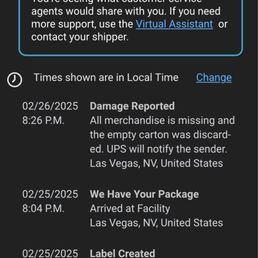 Shipping notice I got!